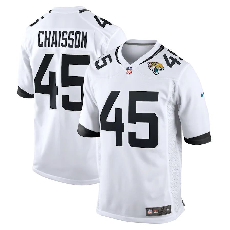 Men Jacksonville Jaguars 45 Chaisson Nike White Game NFL Jersey